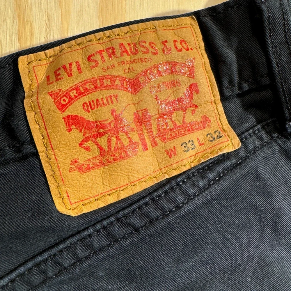 Levi's Men's Carpenter Pants Meteorite Black Utility Jeans Size 33